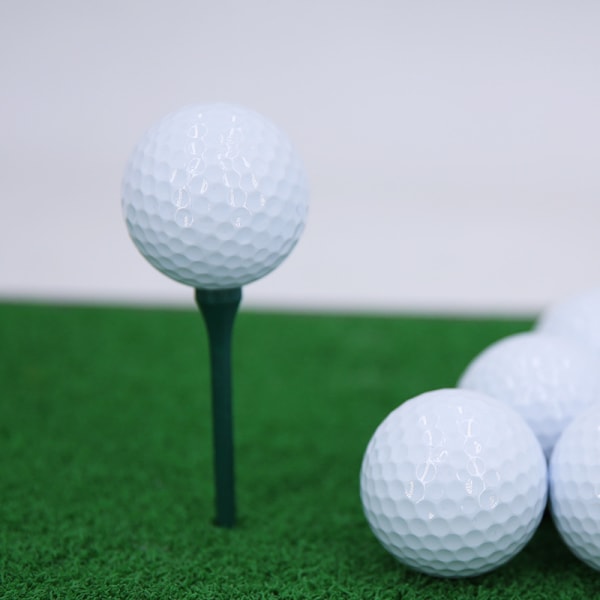 Golf Double Sarin Match Ball Vit Långdistansträningsboll som slutar inomhus och utomhus (3-pack)