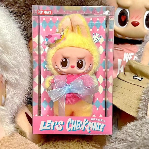 Popmart The Monsters Labubu V3 Let'S Checkmate Series Vinyl Plush Blind Box Queen Figure Plush Doll Pendant Trendy Play Toy Gift