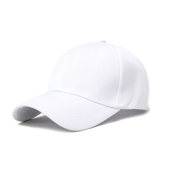 Klassisk bomullsmössa med låg profil för män Kvinnor Cap Dad Hat Justerbar okonstruerad vanlig cap(vit)