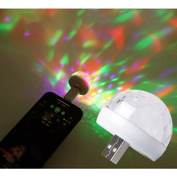 Liten magic boll laserljusstångsljus disco scenljus mini co