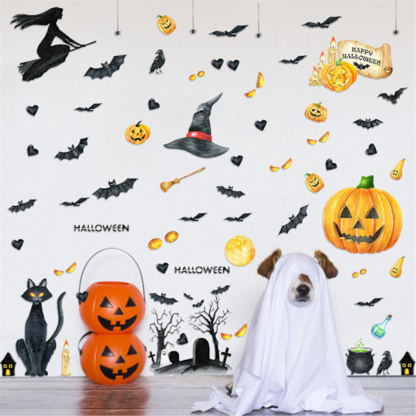 2 Pak 3D Halloween Bageforme Græskar Silikon Slik Chokola