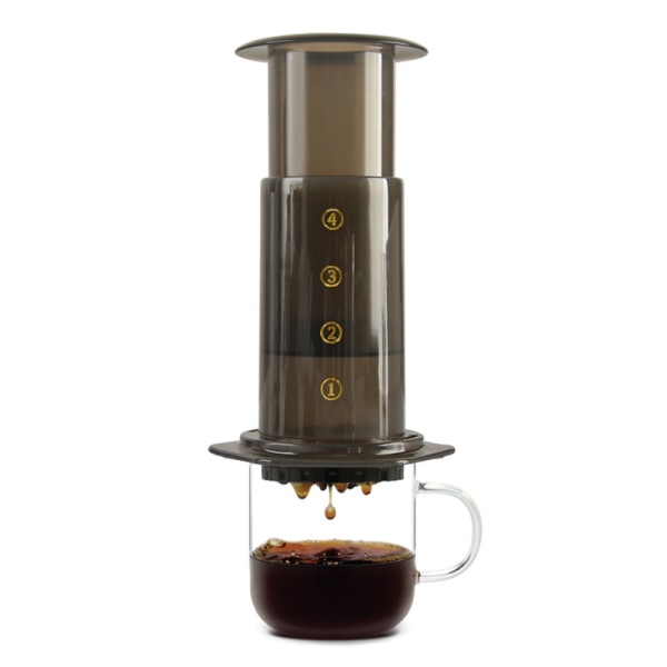 Kaffe- och espressobryggare - gör snabbt utsökt kaffe utan bitterhet - 1 till 3 koppar per pressning