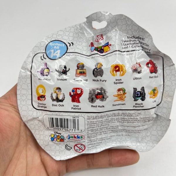 Marvel Avengers säsong 2 Originalförpackning Korthållare Överraskning Blind Bag Bordsplatta Arrangemang Staplare 1 pack