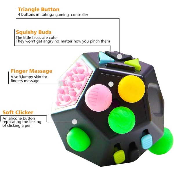 3-pack multicolor mjuka stressbollar för handtränare, squeez