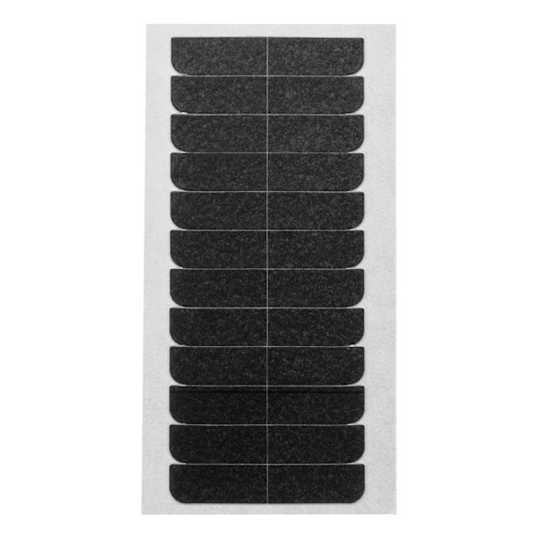 Dobbeltsidig teip for hårforlengelse/parykk 10 ark 240 klistremerker black