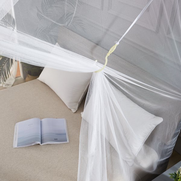 Myggnett for dobbeltseng, Hvit, 150 X 200 X 190 cm