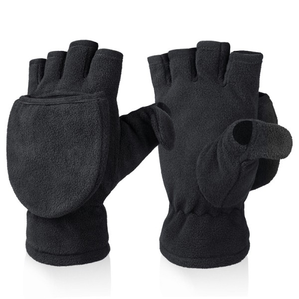 Höstens och vinterns varma handskar herr- och damhandskar (M storlek) svarta