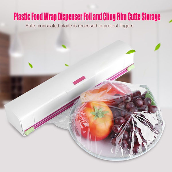 Plastfoliekutter, plastfoliedispenser med kutterfolie