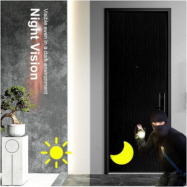 Dørklokkekamera Trådløs dørklokke WiFi udendørs HD-kamera Smart hjemmesikkerhedstelefon WIFI videodørklokke Kamera IR Night Vision Video Intercom