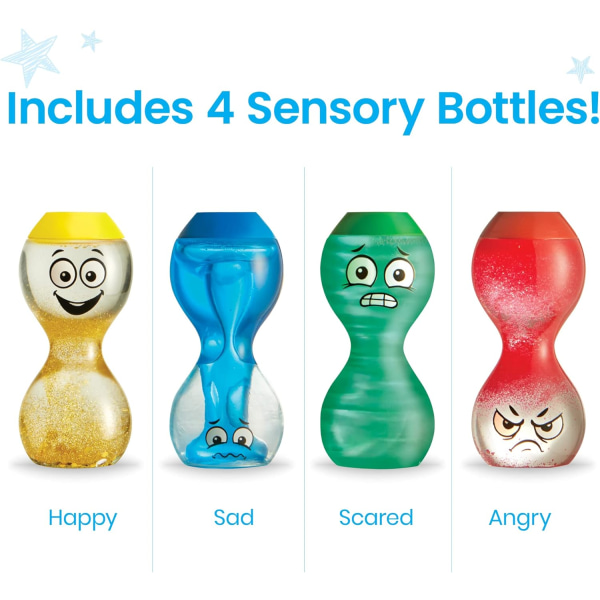 Uttryck dina känslor sensoriska flaskor, lekterapileksaker, tysta fidget leksaker för barn, lugna hörnet tillbehör, social känslomässig inlärning