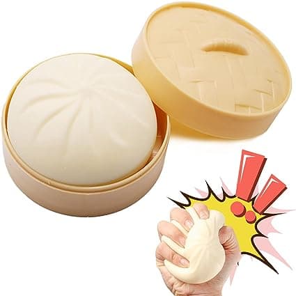 Stressboll, Stress Relief Ball, 2 st Bun Squishy