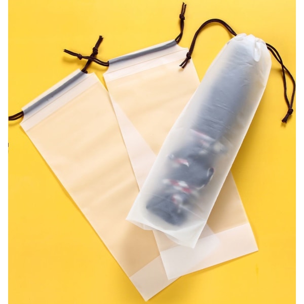 20 st Matt Genomskinlig Plast Dragsko Paraply Organizer