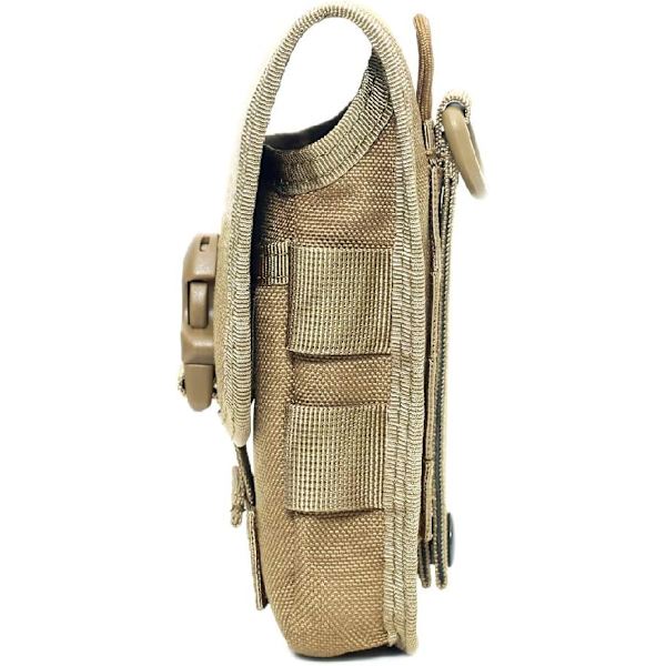 Taktisk Bæltetaske Molle Pose Militær Bæltetaske EDC Hylster Mavebælte Telefontaske Vandring Jagt CS (Grøn)