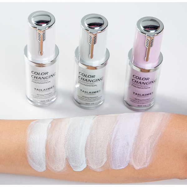 Ny Color Changing Foundation Makeup Base，Long Lasting Hydrating 30ml Vit - ljus hudton