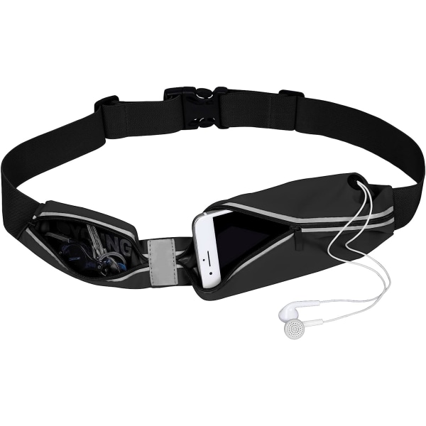 Smal löparbälte för kvinnor och män med justerbar rem, Run Pouch midjebälte för vandring Resepass Hundpromenader Utomhus Sport Löpning Midjepaket