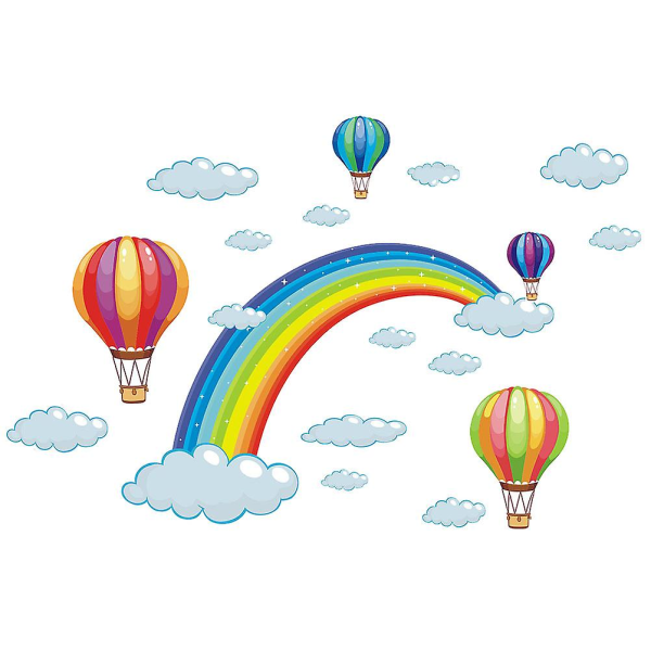 Tecknad kreativ regnbåge Bakgrund