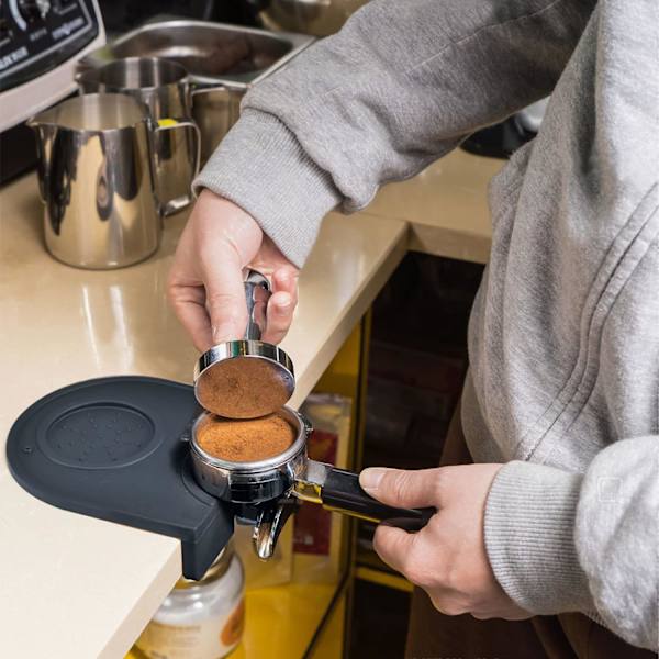 Kaffe Tamper Måtte Silikone Måtte, Espresso Tamper Måtte, Skridsikker Kaffe Måtte (Lille)