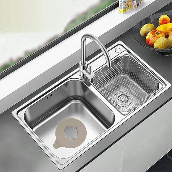 Badkars- och handfatpropp Silikon Badkarspropp Set Gummi Vattenpropp Sugmun för kök Badrum Tvättstugor Stoppare (grå)