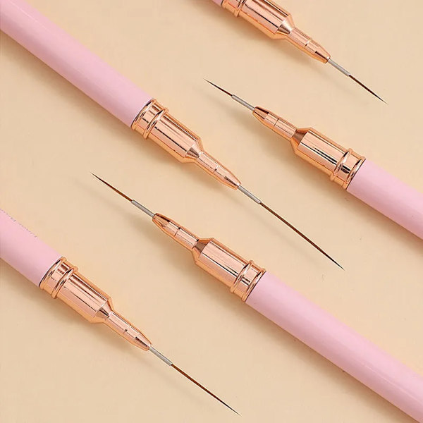 7/9/11/15/25mm Kynsi Eyeliner -sivellinsetti Kynsitaidekynä Viivamaalaussivellin Keinotekoinen kukka -kynä