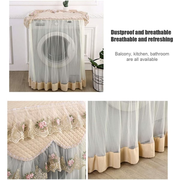Cover för tvättmaskin/torktumlare, 60 x 60 x 85 cm, dammsäker, lämplig för de flesta tvättmaskiner