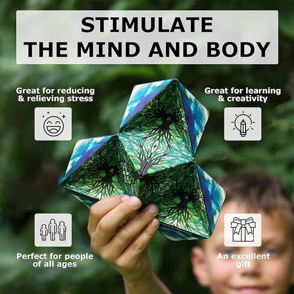 3D Magnetiskt Pussel för Vuxna Magic Cube Magnetkub（påfågel patch）