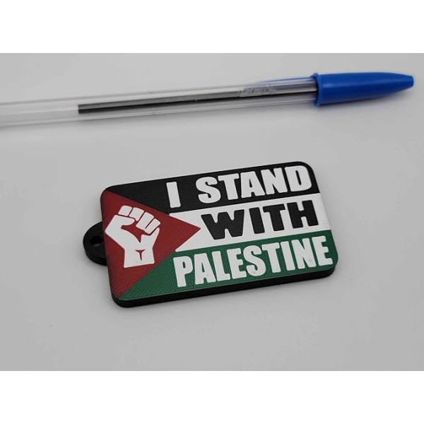 I STAND WITH PALESTINE keychain double sided （2 pack）