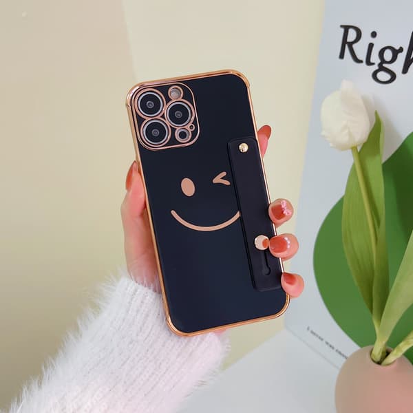 iPhone 13 Pro Max Skal med Fingergrepp, Elektropläterad Hap