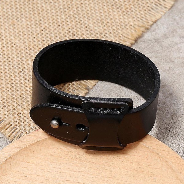 Smycken amazon önskar populära retro enkel mäns nötkreatur läder armband armband