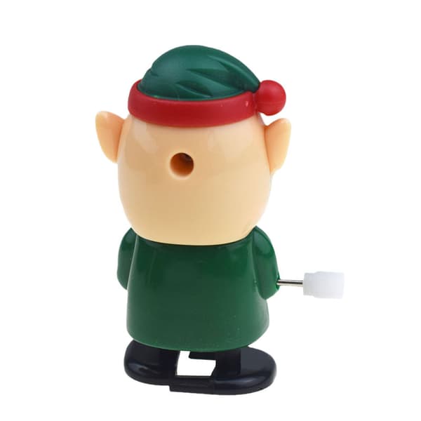 Klocka på kedja Q-version walking shaker head elf, walking elf, julklappsleksaker