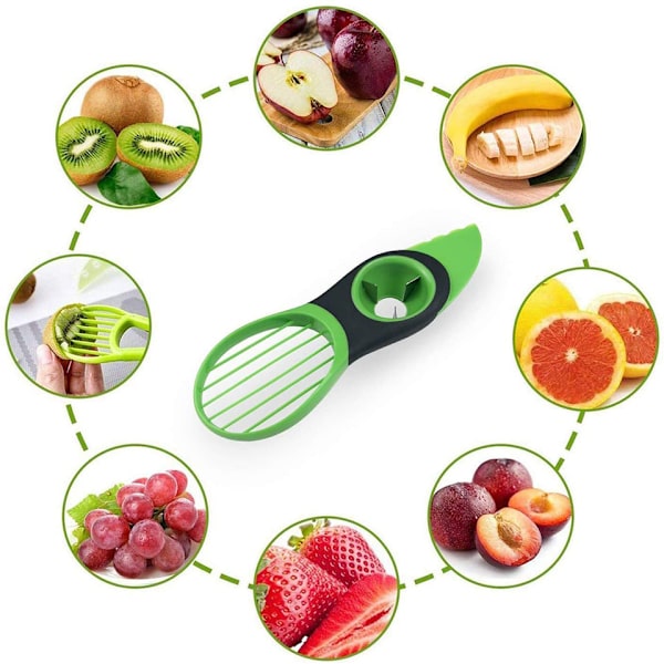 Multifunktionellt verktyg för köksprylar Avocado Cut Slicer-3in1