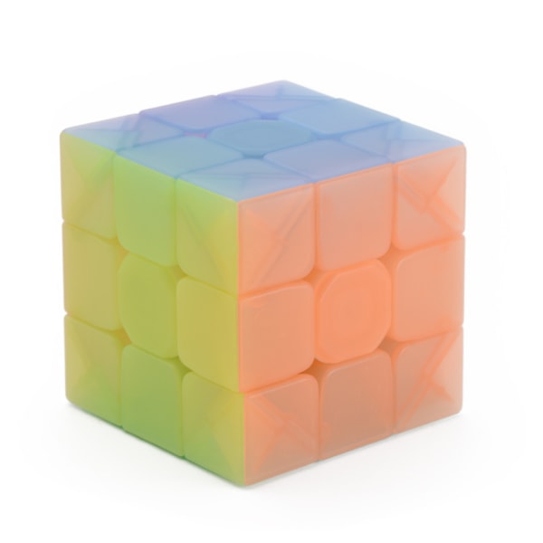 Toy Warrior W 3x3 speed cube jelly 3x3x3 magic cube puslespill transparent rosa