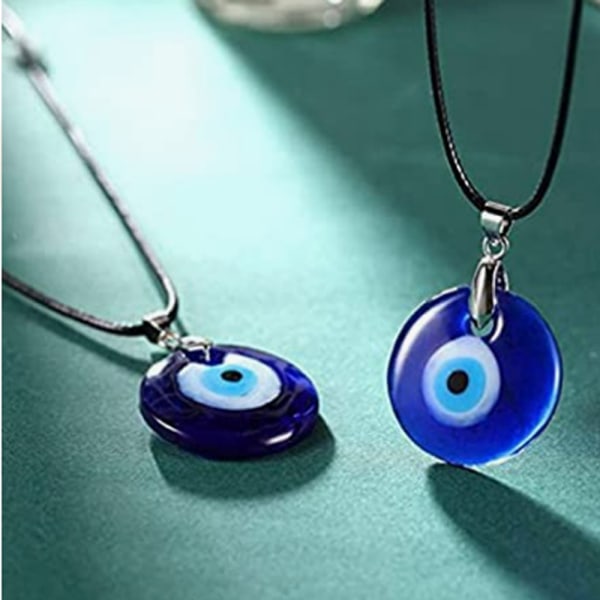 2 st 3 cm glasögonhänge halsband Devil's Eye glassmycken