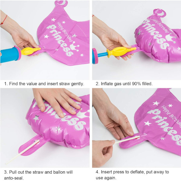 32 tums jättenummerballonger, folie heliumnummerballongdekor för fester, födelsedagar (rosa nummer 3)