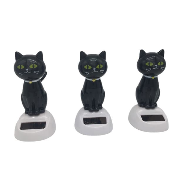 Solcellsdriven Bobble Head Leksak - Bil Dekoration - Dansande Djurform