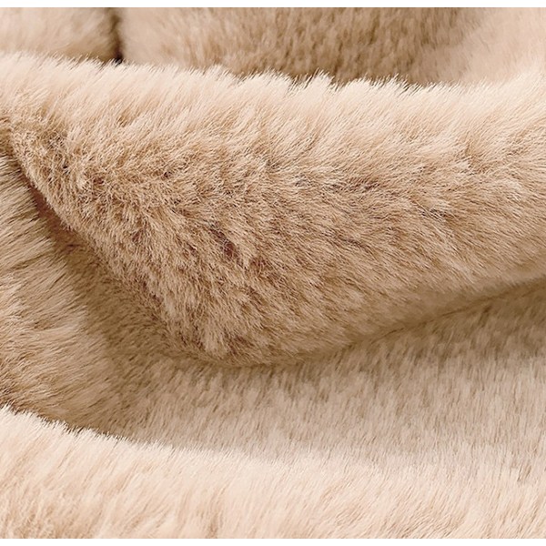 Vintercykling varm mössa scarf integration kvinnlig höst och vinter hörselskydd mössa härlig utlänning (beige)