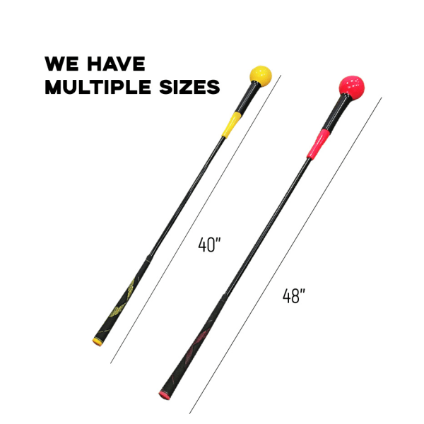 Golf Swing Practicer , Tillverkare levererar Golf Swing Practice Stick Swing Dubbla Grip Teaching Stick (gul)