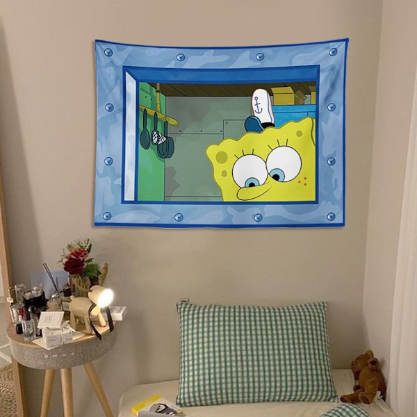 Tecknad gobeläng Roliga gobelänger Bakgrund för sovsal Vardagsrum Väggdekor 100cmx70cm