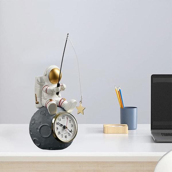 Astronautfigur Staty Rymdman Skulptur Dekor Modern konst Abstrakt barnfödelsedagspresent för bokhylla Hylla Desktop Ornament - Model 1