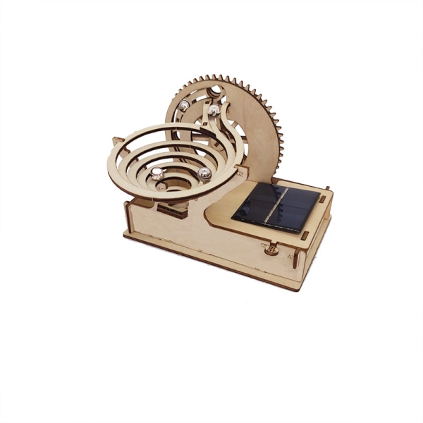 Barneleke solcelleleke 3D trepuslespill tredimensjonalt puslespill diy lappeteppe håndlagde byggeklosser