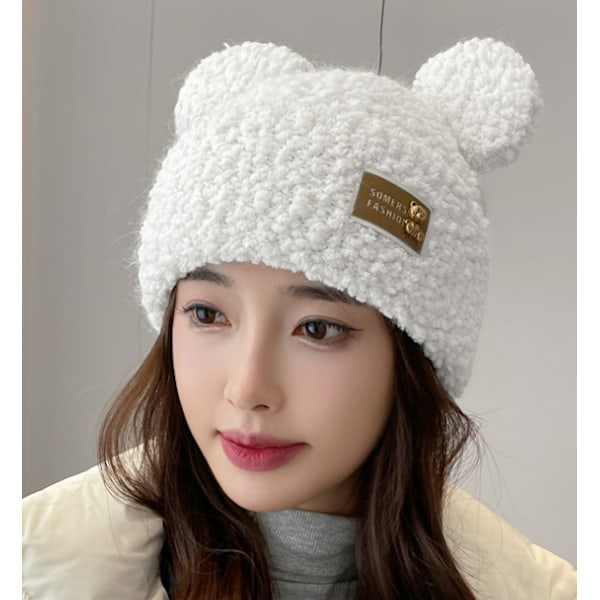 Barns cap höst och vinter varm tröja mössa Mickey ears söt cap studentbjörn