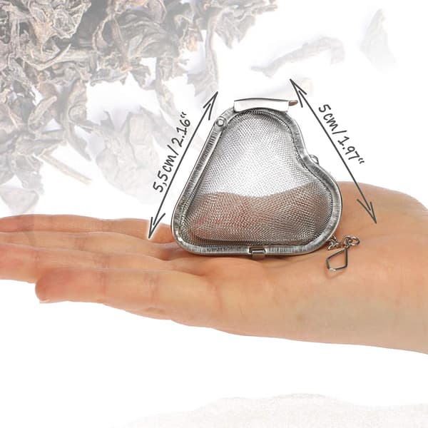 4X Te-si i rustfrit stål - Te-infuser til løs te og krydderier - Te-filter - infusers
