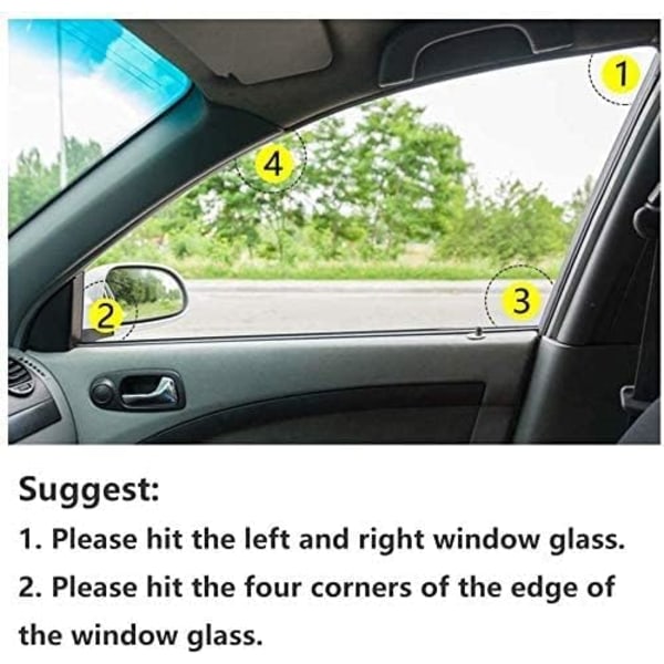 Fönsterbrytare för bil med säkerhetsbältesklippare - Premium bilsäkerhetshammare - nödutrymningsverktyg med fönsterbrytare Survival Kit, röd