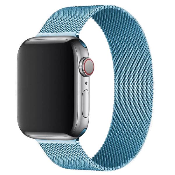 Rostfritt stål mesh för damer, apple watch7 milan band (grå 38/40/41 mm )