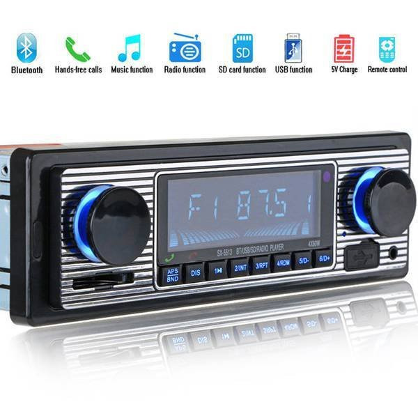 SX5513 Advanced Car Bluetooth Player Bilradio Bil U Disk Maskin Bilkort Maskin Bilradio (1 paket)