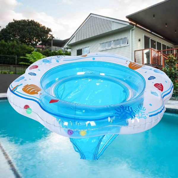 Baby Float Simring Baby Bojsits Uppblåsbar poolleksak (blå)