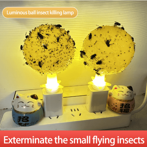 Fruktfluga Bollar Fluga Boll Fälla Klibbig insektsboll geting Myggboll Fälla Insektsfälla upplyst version 2 pack