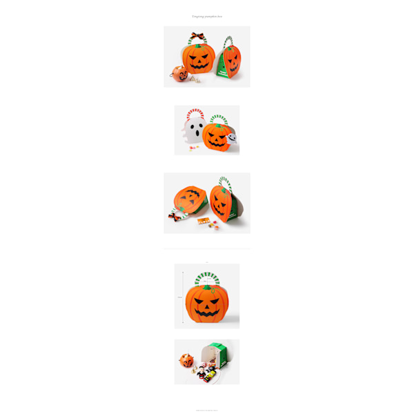 Halloween pumpa spöklik form godis kartong plats bärbar present kartong förpackningslåda Pumpkin Shape+Ghost Shape