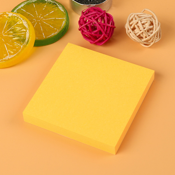 Notes Sticky Notes i 6 klare farver, 76 X 76 mm 100 ark/blok (Blå)