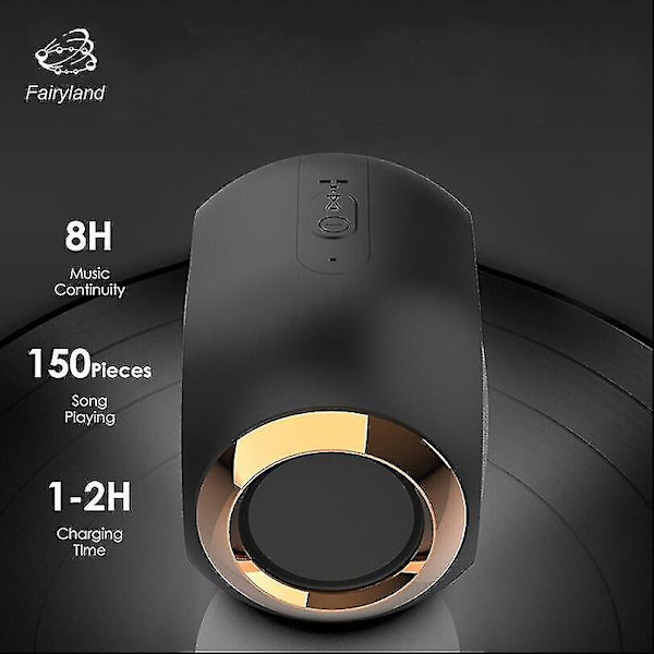 Bärbara Bluetooth högtalare Subwoofer Stereo HiFi-ljud TWS Handsfree TF USB högtalare (blå)