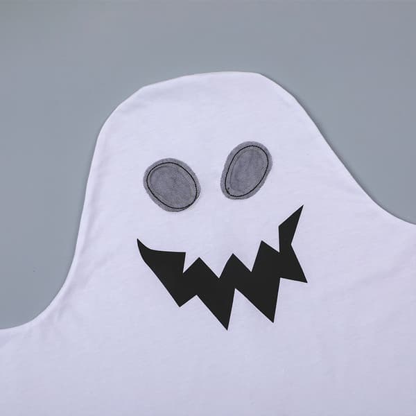 Halloween børne spøgelsesansigt pullover kappe skræmmende cosplayer co